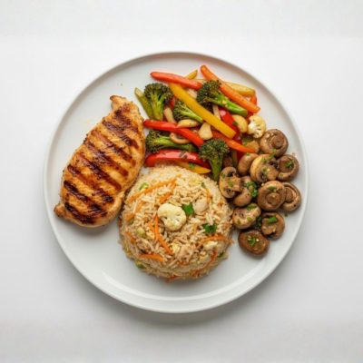 ChickenSteakandgarlicmushroom