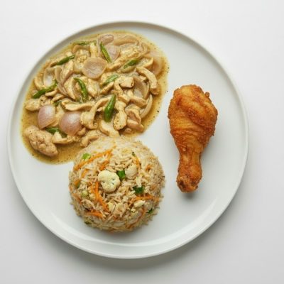 ThaiChickenFryChiliOnionPlatte